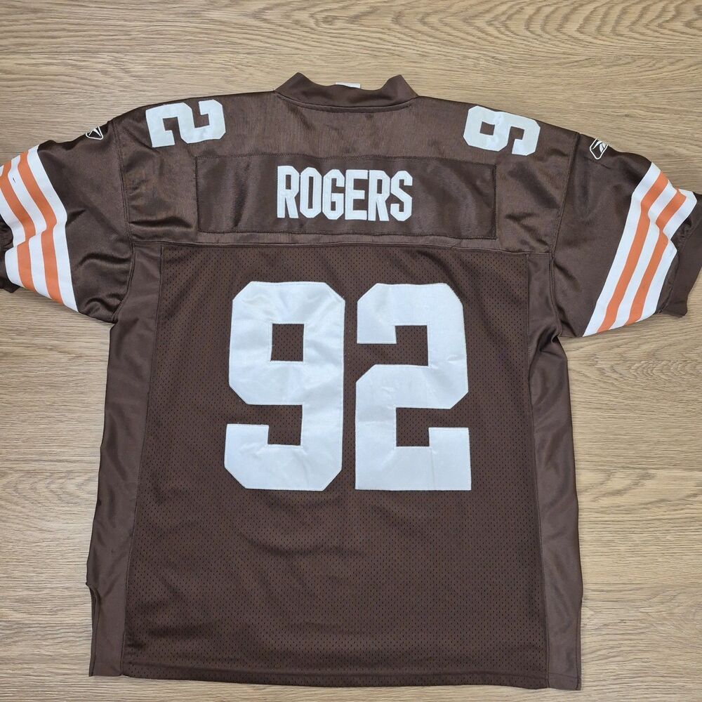 SHAUN ROGERS 2008-2010 Reebok NFL CLEVELAND BROWNS Stitched Jersey Size 52